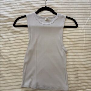 Wilfred Light Gray Ribbed Tank Top